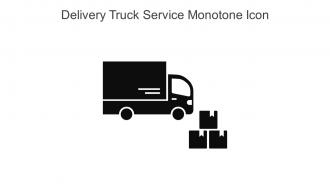Delivery Truck Service Monotone Icon In Powerpoint Pptx Png And Editable Eps Format