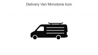 Delivery Van Monotone Icon In Powerpoint Pptx Png And Editable Eps Format