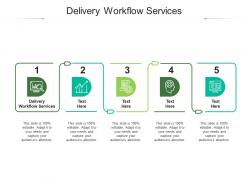 Delivery workflow services ppt powerpoint presentation show slide portrait cpb