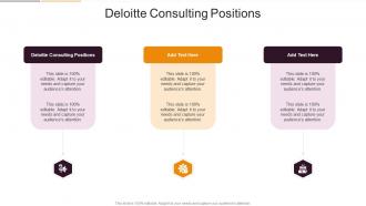 Deloitte Consulting Positions In Powerpoint And Google Slides Cpb