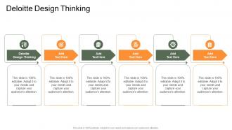 Deloitte Design Thinking In Powerpoint And Google Slides Cpb