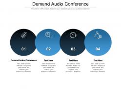 Demand audio conference ppt powerpoint presentation show format ideas cpb