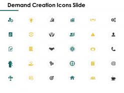 Demand creation icons slide communication a357 ppt powerpoint presentation ideas designs