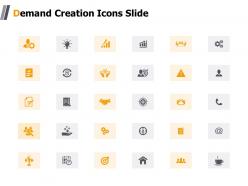 Demand creation icons slide target k19 ppt powerpoint presentation show templates