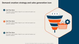 Demand Creation Strategy And Sales Generation Icon