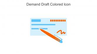 Demand Draft Colored Icon In Powerpoint Pptx Png And Editable Eps Format