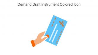 Demand Draft Instrument Colored Icon In Powerpoint Pptx Png And Editable Eps Format