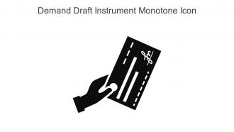 Demand Draft Instrument Monotone Icon In Powerpoint Pptx Png And Editable Eps Format