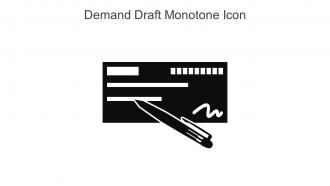 Demand Draft Monotone Icon In Powerpoint Pptx Png And Editable Eps Format