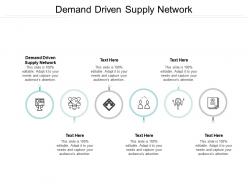 Demand driven supply network ppt powerpoint presentation summary slideshow cpb