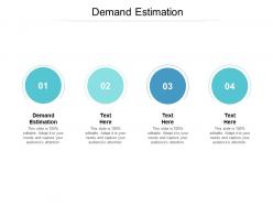 Demand estimation ppt powerpoint presentation portfolio brochure cpb