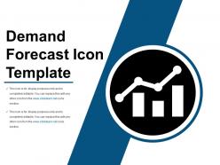Demand forecast icon layout ppt sample download