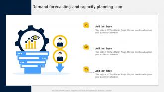 Demand Forecasting And Capacity Planning Icon
