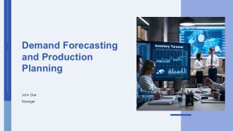 Demand Forecasting And Production Planning PPT Structure AT