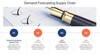Demand Forecasting Supply Chain Ppt Powerpoint Presentation Inspiration Objects Cpb