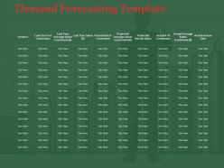 Demand Forecasting Template Ppt Professional Visual Aids