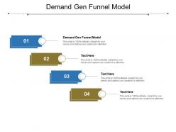 Demand gen funnel model ppt powerpoint presentation slides pictures cpb