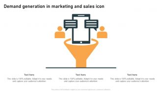 Demand Generation In Marketing And Sales Icon
