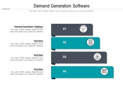 Demand generation software ppt powerpoint presentation infographics guidelines cpb