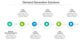 Demand generation solutions ppt powerpoint presentation show introduction cpb