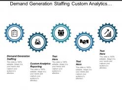 Demand generation staffing custom analytics reporting marketing strategy cpb