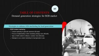 Demand Generation Strategies For B2B Market Powerpoint Presentation Slides Customizable Graphical
