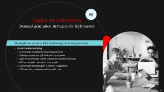 Demand Generation Strategies For B2B Market Powerpoint Presentation Slides Attractive Graphical
