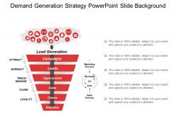Demand generation strategy powerpoint slide background