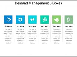 Demand management 6 boxes
