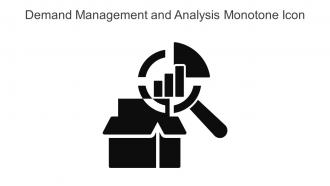 Demand Management And Analysis Monotone Icon In Powerpoint Pptx Png And Editable Eps Format