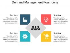 Demand management four icons