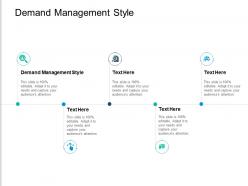 Demand management style ppt powerpoint presentation inspiration format cpb