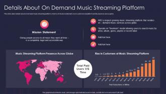 Demand music streaming platform audio streaming service platform investor