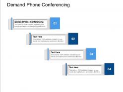 Demand phone conferencing ppt powerpoint presentation ideas icon cpb