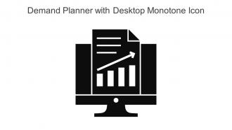 Demand Planner With Desktop Monotone Icon In Powerpoint Pptx Png And Editable Eps Format