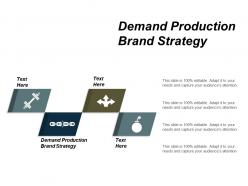Demand production brand strategy ppt powerpoint presentation model information cpb