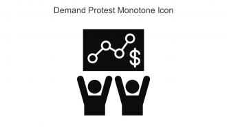 Demand Protest Monotone Icon In Powerpoint Pptx Png And Editable Eps Format