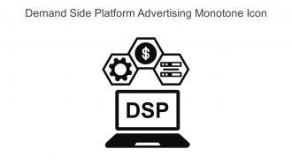 Demand Side Platform Advertising Monotone Icon In Powerpoint Pptx Png And Editable Eps Format