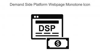 Demand Side Platform Webpage Monotone Icon In Powerpoint Pptx Png And Editable Eps Format