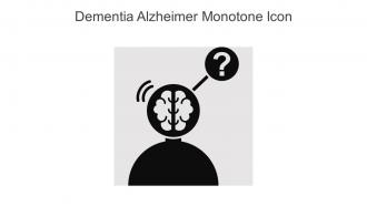 Dementia Alzheimer Monotone Icon In Powerpoint Pptx Png And Editable Eps Format