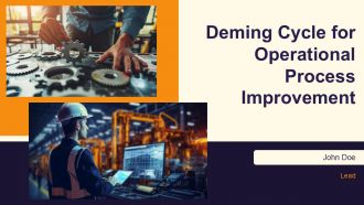 Deming Cycle For Operational Process Improvement PPT PowerPoint AT