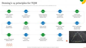 Demings 14 Principles For TQM QCP Templates Set 1