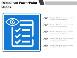 Demo icon powerpoint slides