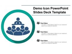 Demo icon powerpoint slides deck template