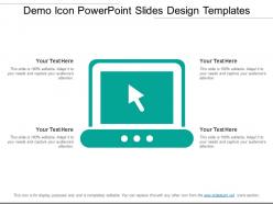 Demo icon powerpoint slides design templates