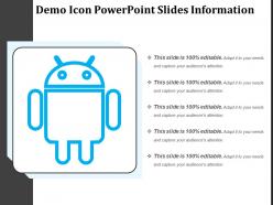 Demo icon powerpoint slides information