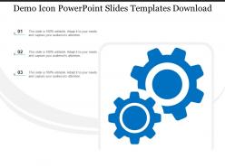 Demo icon powerpoint slides templates download