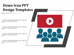 Demo icon ppt design templates