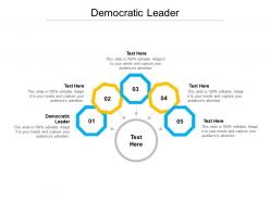 Democratic leader ppt powerpoint presentation portfolio background cpb