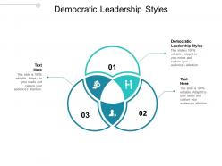 Democratic leadership styles ppt powerpoint presentation file aids cpb